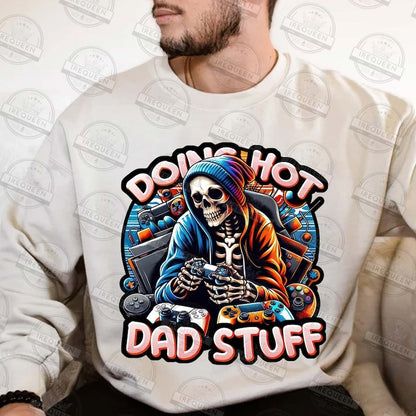 7 Doing Hot Dad Stuff Png Bundle, Beer Dad Bod Png, Funny Skeleton Dad Design, Trendy Father's Day T-Shirt Mug Retro for Men, Digital File