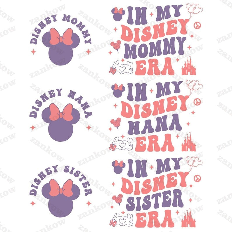 7 In My Mama Papa Sister Brother Era Bundle Png, Family Vacation Png, Mouse Mom Png, Family Trip png, Magical Kingdom,Mothers Day Png Bundle