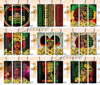 80 Designs Juneteenth Tumbler Bundle, Juneteenth 20oz Skinny Tumbler Wrap Png Sublimation, Black History Month Png, Digital Download