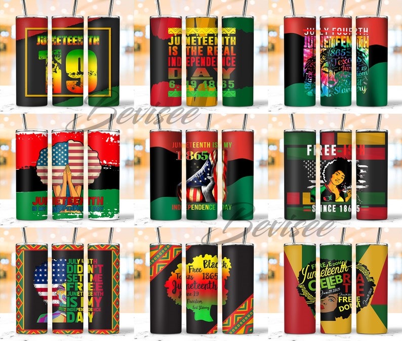 80 Designs Juneteenth Tumbler Bundle, Juneteenth 20oz Skinny Tumbler Wrap Png Sublimation, Black History Month Png, Digital Download