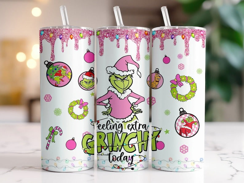 80 Tumbler Grinch 3D, 2D Christmas Tumbler Sublimation Designs, 20oz Skinny Tumbler Bundle Wrap, Cartoon Funny Christmas,Tumbler PNG Bundle - Jumbosvg