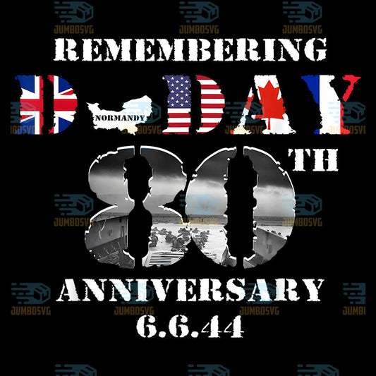 80th-Anniversary-Of-D-Day-1944-June-6-WWII-Memorial-Veteran-Png