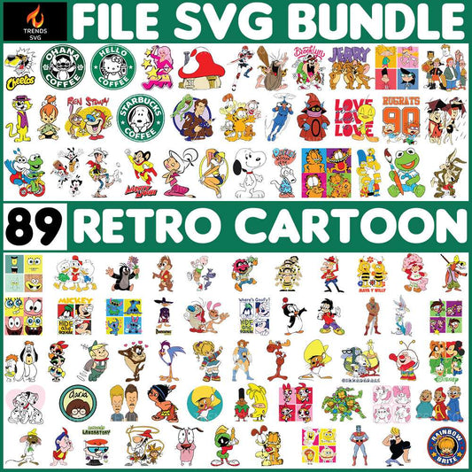 89-File-Retro-Cartoon-Bundle-Svg