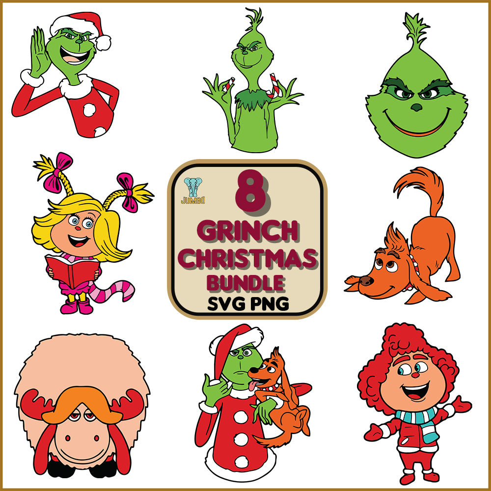 8GrinchChristmasSvgBundle