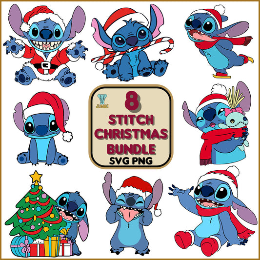 8StitchChristmasSvgBundle