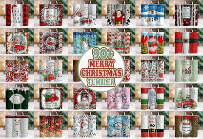 90 Tumbler Merry Christmas Tumbler Sublimation Designs, 20oz Skinny Tumbler Bundle Wrap, Cartoon Funny Christmas,Tumbler PNG Bundle - Jumbosvg