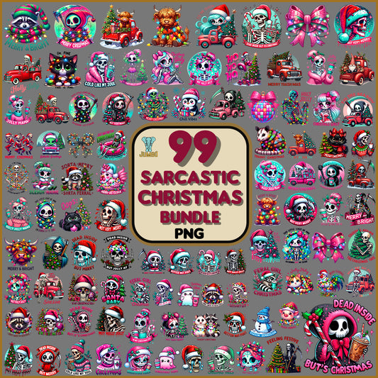 99SarcasticChristmasPngBundle