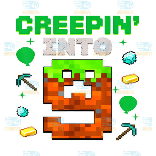 9th-birthday-gamer-pixel-creepin-into-9-video-game-party-png