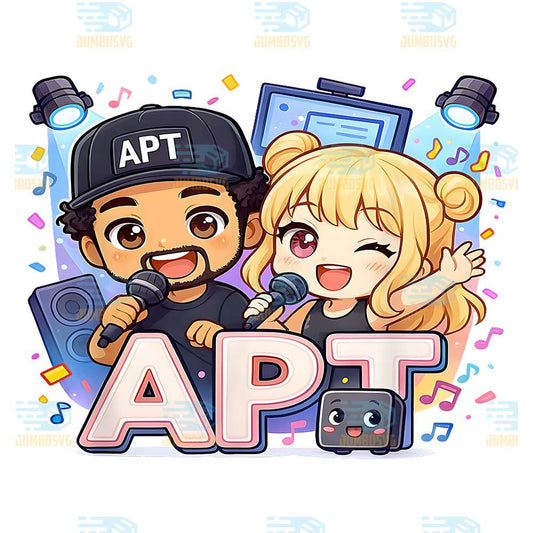 APT-Buddies-Karaoke-Night-Chibi-Duo-Celebration-Png