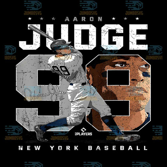 Aaron-Judge-Number-99-Portrait-New-York-MLB-Png