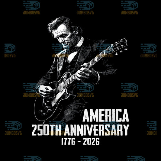 Abraham-Lincoln-Playing-Guitar-4th-July-250th-Anniversary-Png
