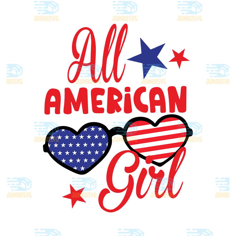 All-America-Girl-4th-Of-July-Svg
