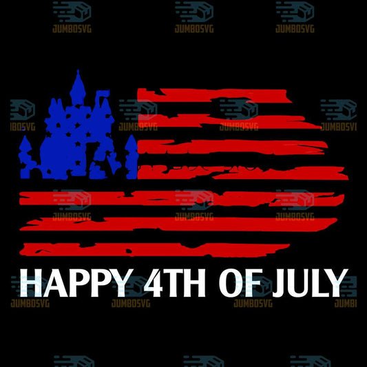 America-Flag-Happy-4th-Of-July-Png