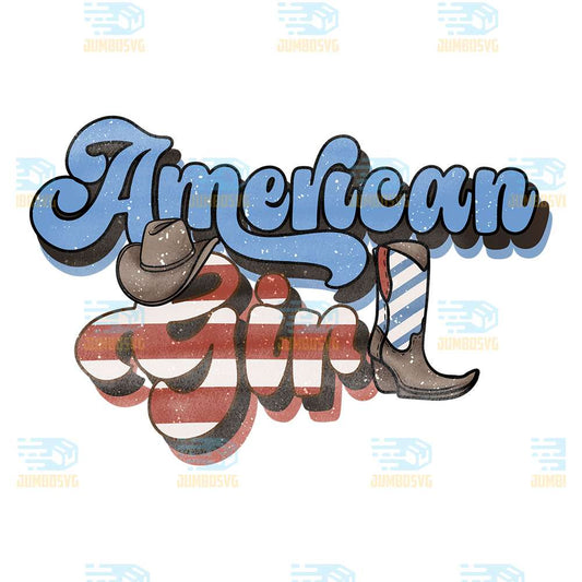 America-Girl-4th-Of-July-Png