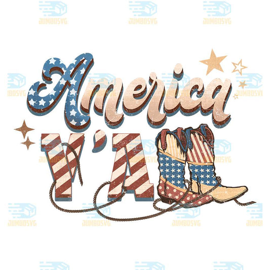 America-Y-all-4th-Of-July-Png