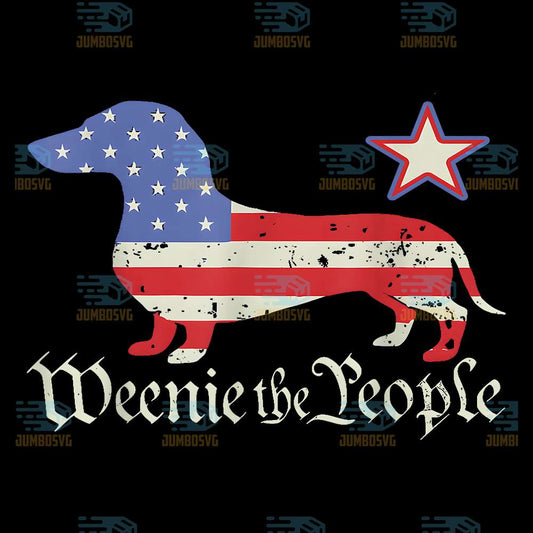 American-4th-Of-July-Dachshund-Lover-Weenie-The-People-Png