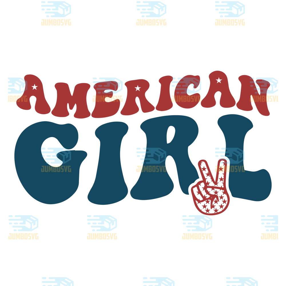 American-Girl-4th-Of-July-Svg