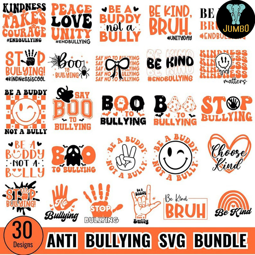 Anti Bullying Svg Bundle - Jumbosvg