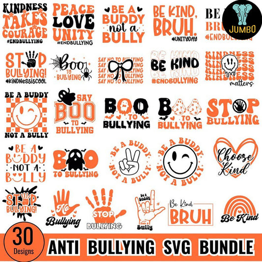 Anti Bullying Svg Bundle - Jumbosvg