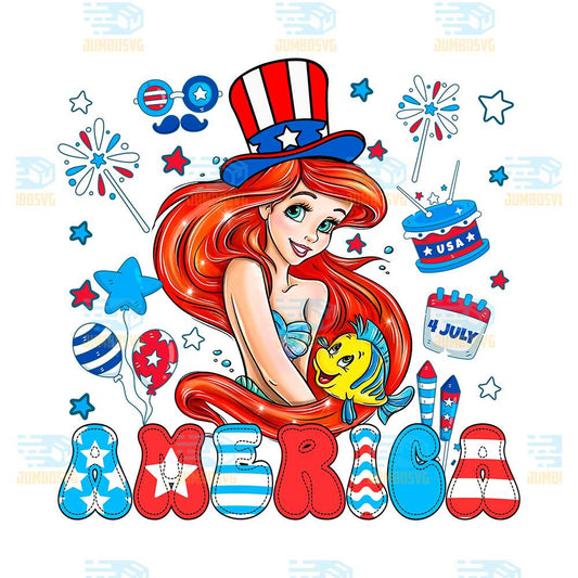 Ariel-America-4th-Of-July-Png