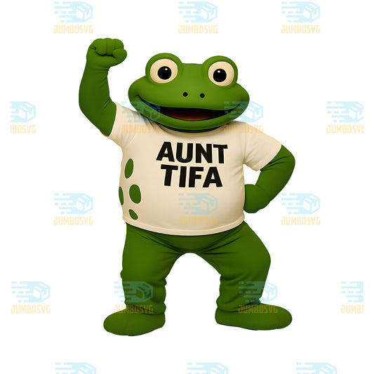 Aunt-Tifa-Resistance-Frog-Mascot-Frogtifa-Immigration-Png
