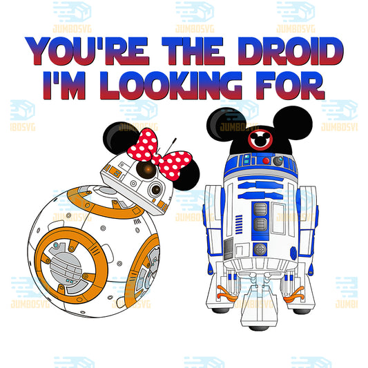 BB8-And-R2D2-You-re-The-Droid-I-m-Looking-For-Png