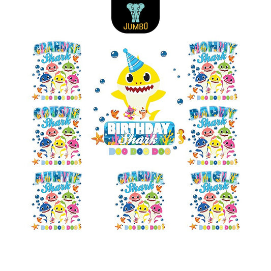 Baby Shark Birthday Family Png Svg