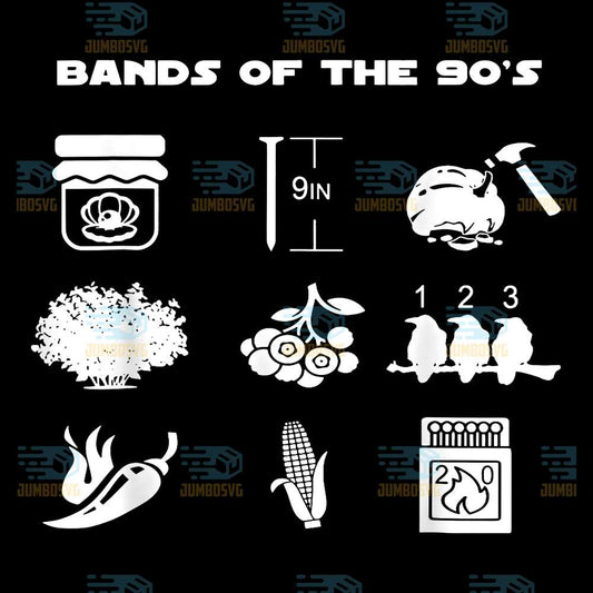 Bands-Of-The-90-s-Png