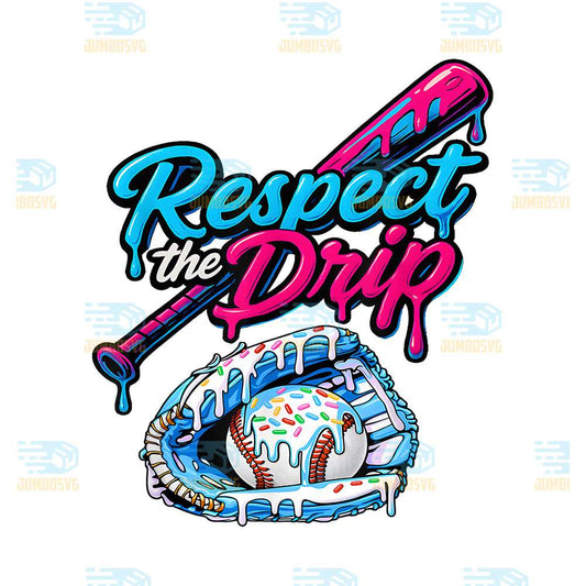 Baseball-Drip-Ice-Cream-Sprinkles-Youth-Boys-Baseball-Glove-Png