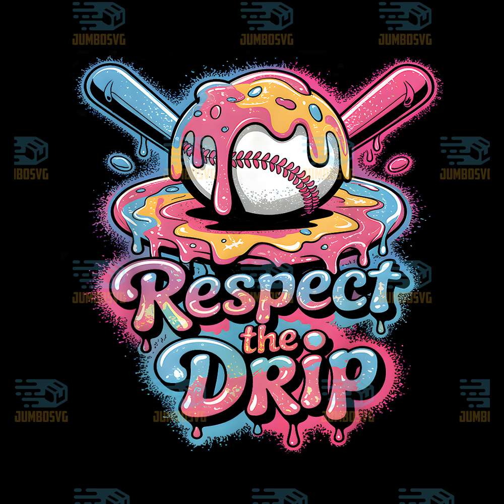 Baseball-Respect-The-Drip-Ice-Cream-Png-1