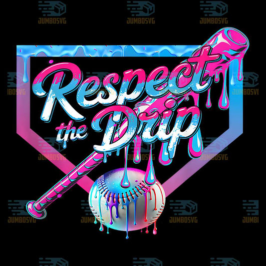 Baseball-Respect-The-Drip-Ice-Cream-Png