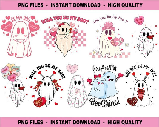 Be My Boo Png•Valentines Ghost Png•Ghost With Balloon•Pastel Valentines Day•Valentines Day Sublimation•Girl Ghost Png•Popular Valentines Png