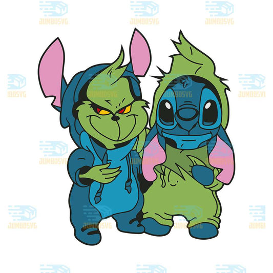 Best-Friends-Baby-Grinch-And-Stitch-Png