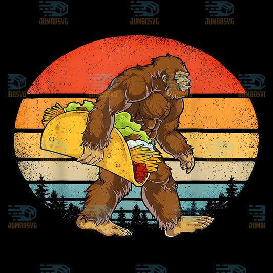 Bigfoot-Carrying-Taco-Cincode-Mayo-Png