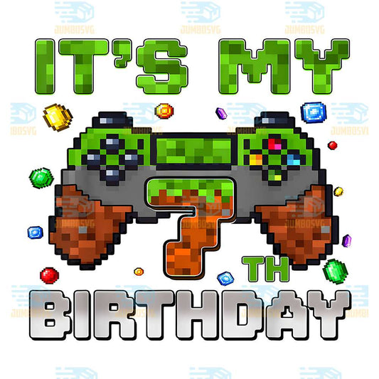 Birthday-Boy-7-It-s-My-7th-Birthday-Video-Game-Pixel-Png