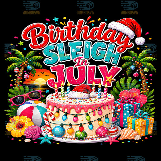 Birthday-Sleigh-In-July-Christmas-In-July-Fun-Birthday-Party-Png