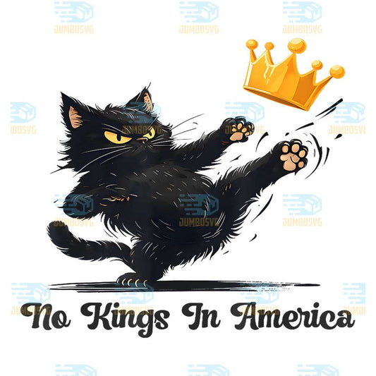 Black-Cat-No-Kings-In-America-We-The-People-Political-Png-1
