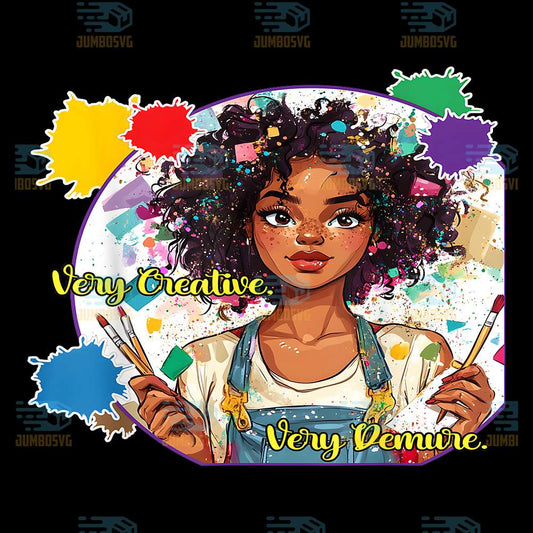 Black-Girl-African-Very-Creative-Very-Demure-Png