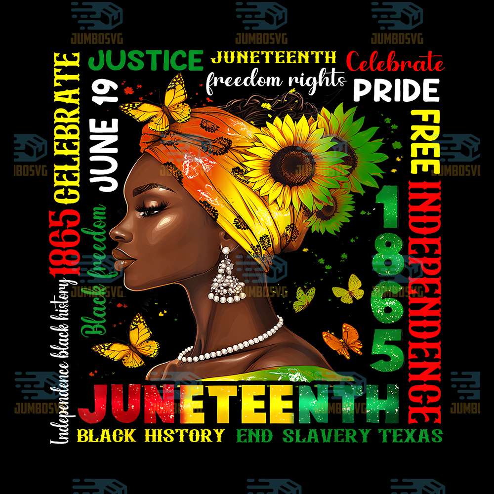 Black-Women-Juneteenth-1865-Celebrate-Black-History-Pride-Png