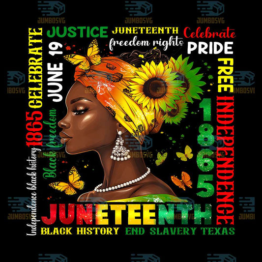 Black-Women-Juneteenth-1865-Celebrate-Black-History-Pride-Png