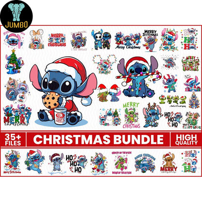 BlueAlienChristmasPngBundle_1