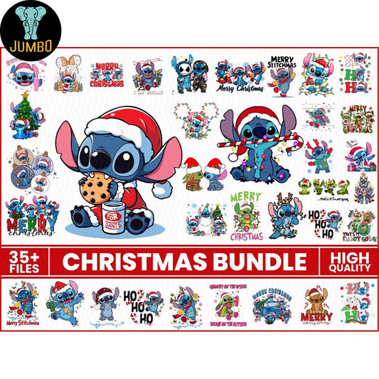 BlueAlienChristmasPngBundle_1