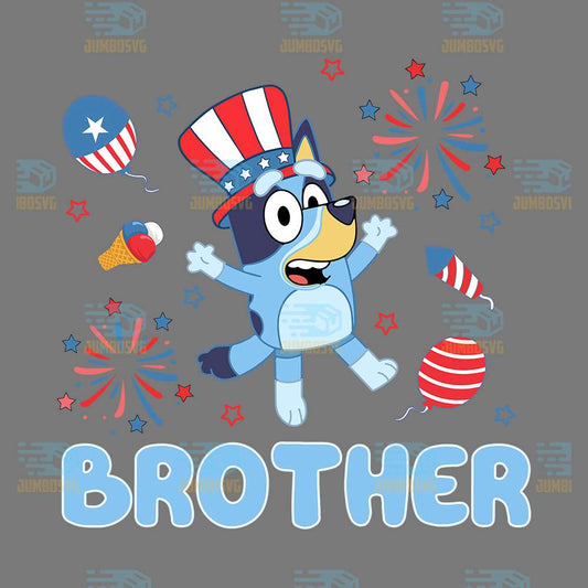 Bluey-Brother-4th-Of-July-Png