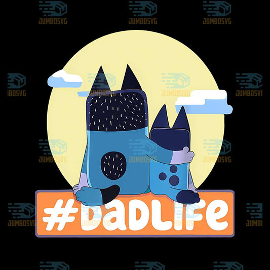 Bluey-Dadlife-Dad-And-Son-Best-Png