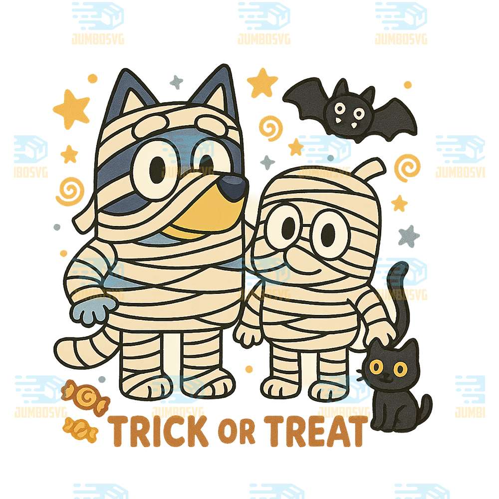 Bluey-Trick-Or-Treat-Halloween-Png-4