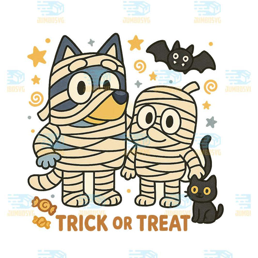 Bluey-Trick-Or-Treat-Halloween-Png-4