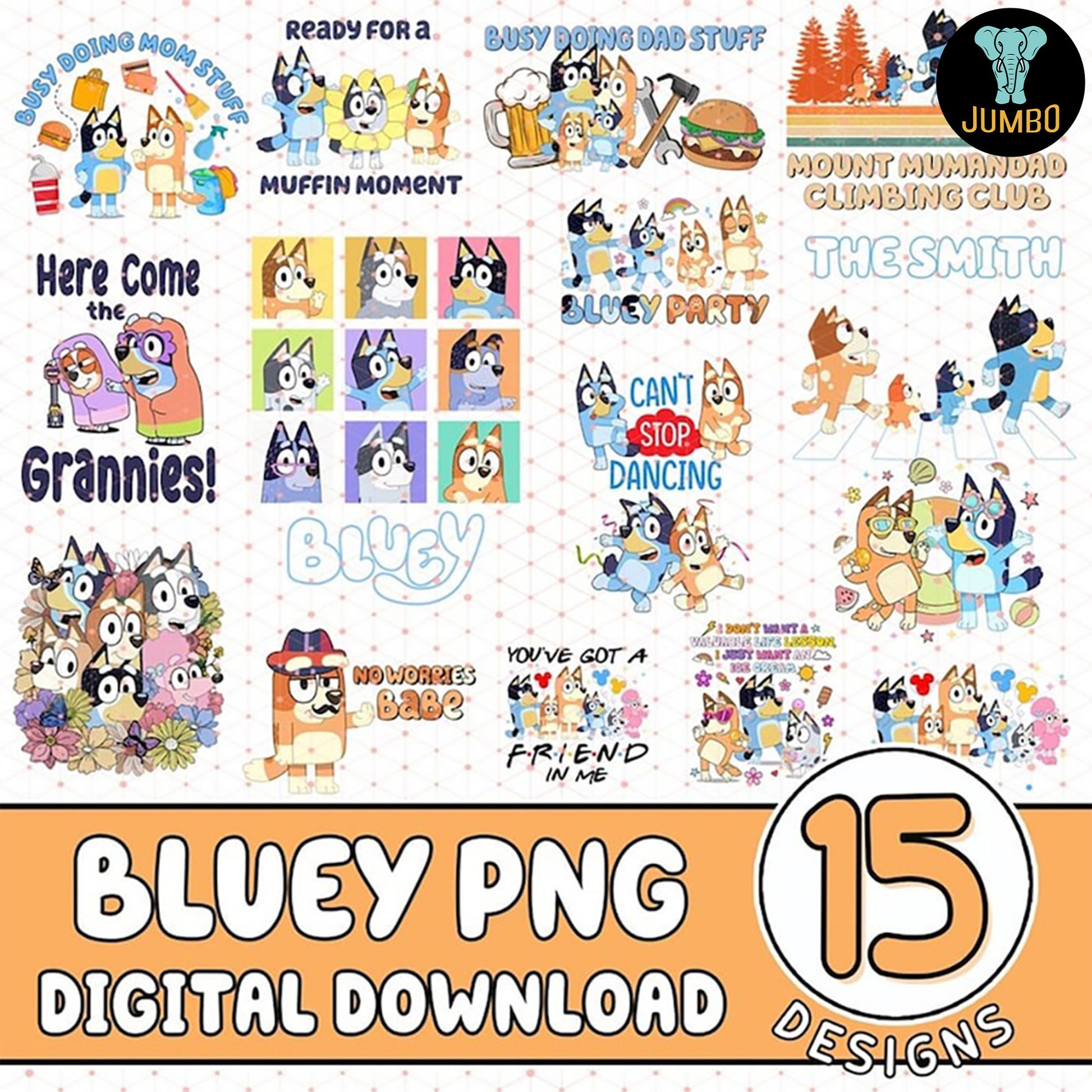 BlueyDogPngBundle1