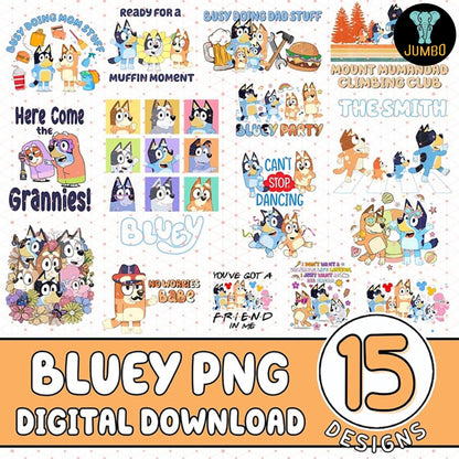 BlueyDogPngBundle1