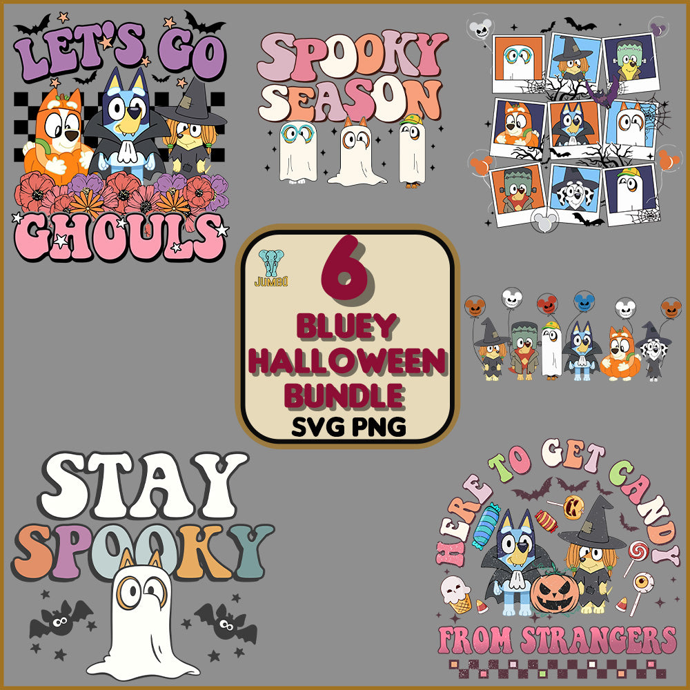 BlueyHalloweenSvgBundle