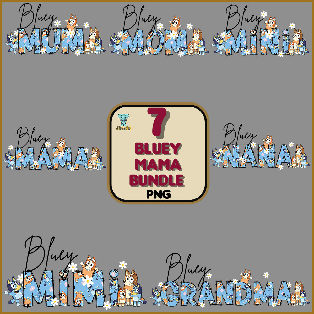 BlueyMamaPngBundle